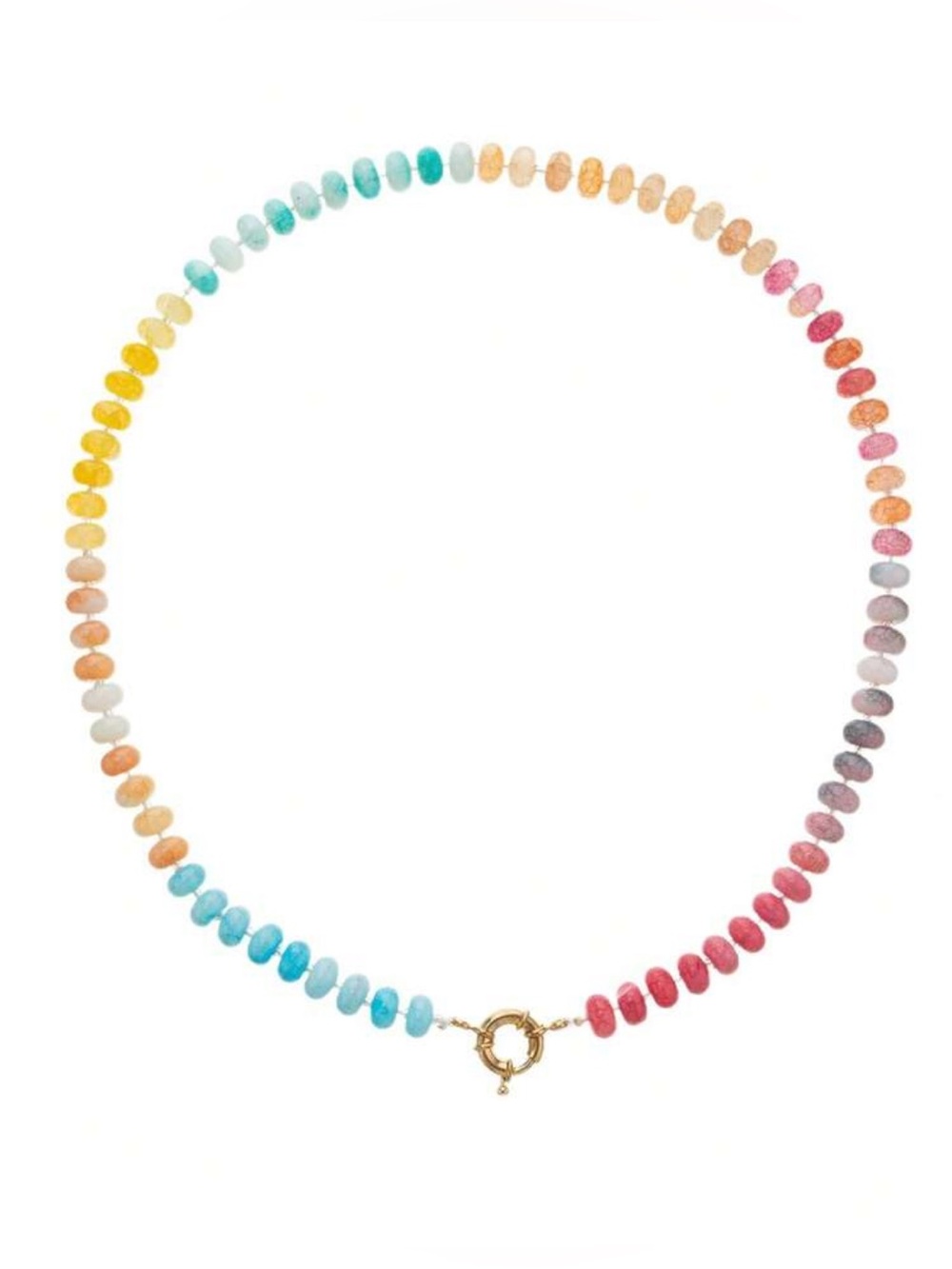 Boho rainbow necklace #2811